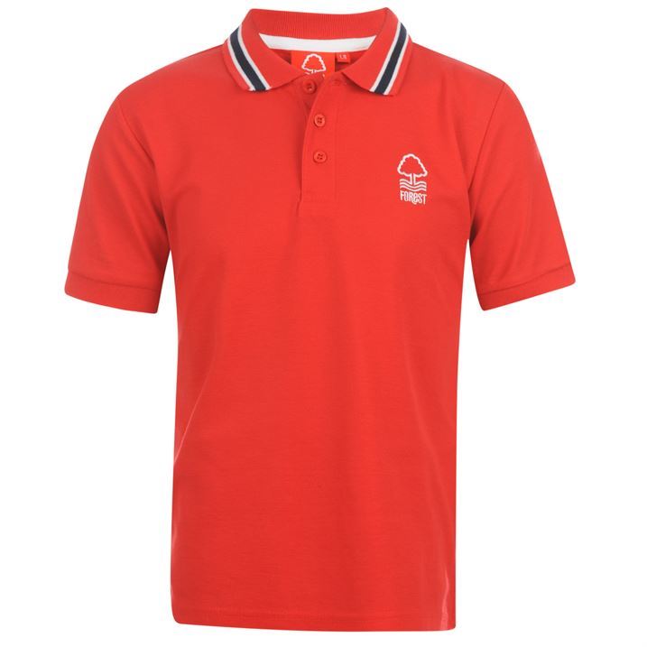 Source Lab Mens NFFC Nottingham Forest Core Chest Logo Polo Shirt T