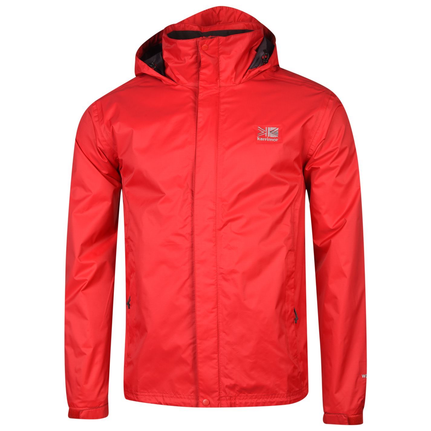 Karrimor Mens Long Sleeve Sierra Rain Jacket Water Wind Proof Hooded