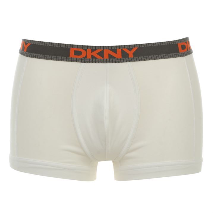DKNY Men Texture Elasticated Waistband Cotton Blend Underwear Trunk