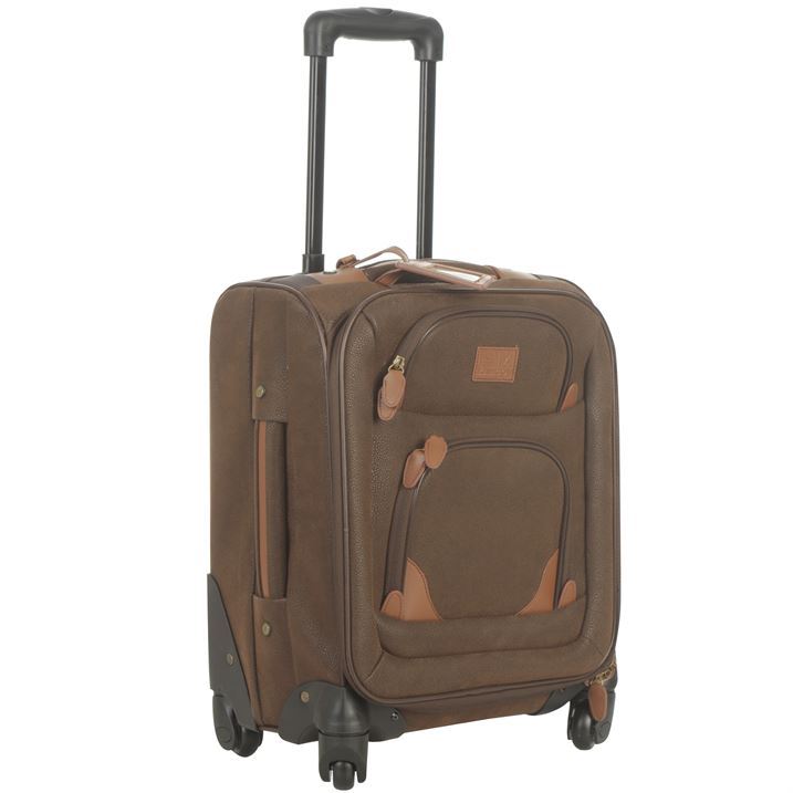 Kangol Chocolate 4 Wheel Suitcase Travel Luggage Wheeled Bag Troley