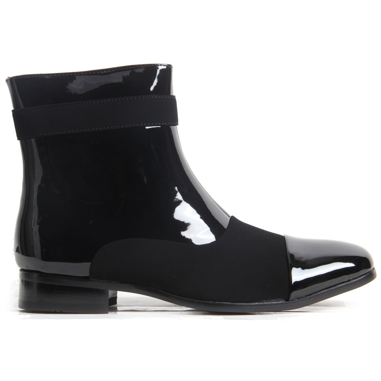 Mens Party Shoes Michael JAckson Style Gangster Zip Up Ankle Boots.