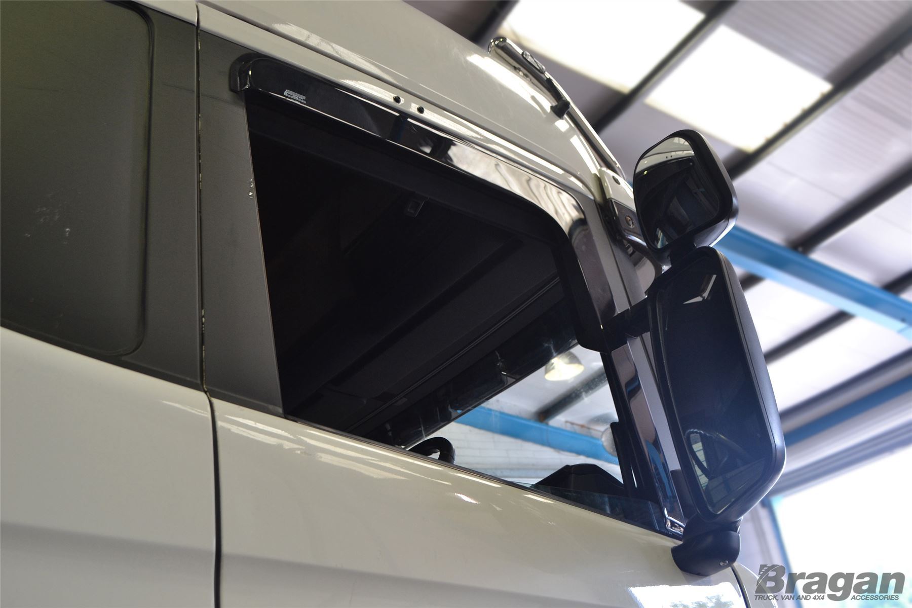 Scania 4 Series Side Window Wind / Rain Deflectors Shield Truck Lorry