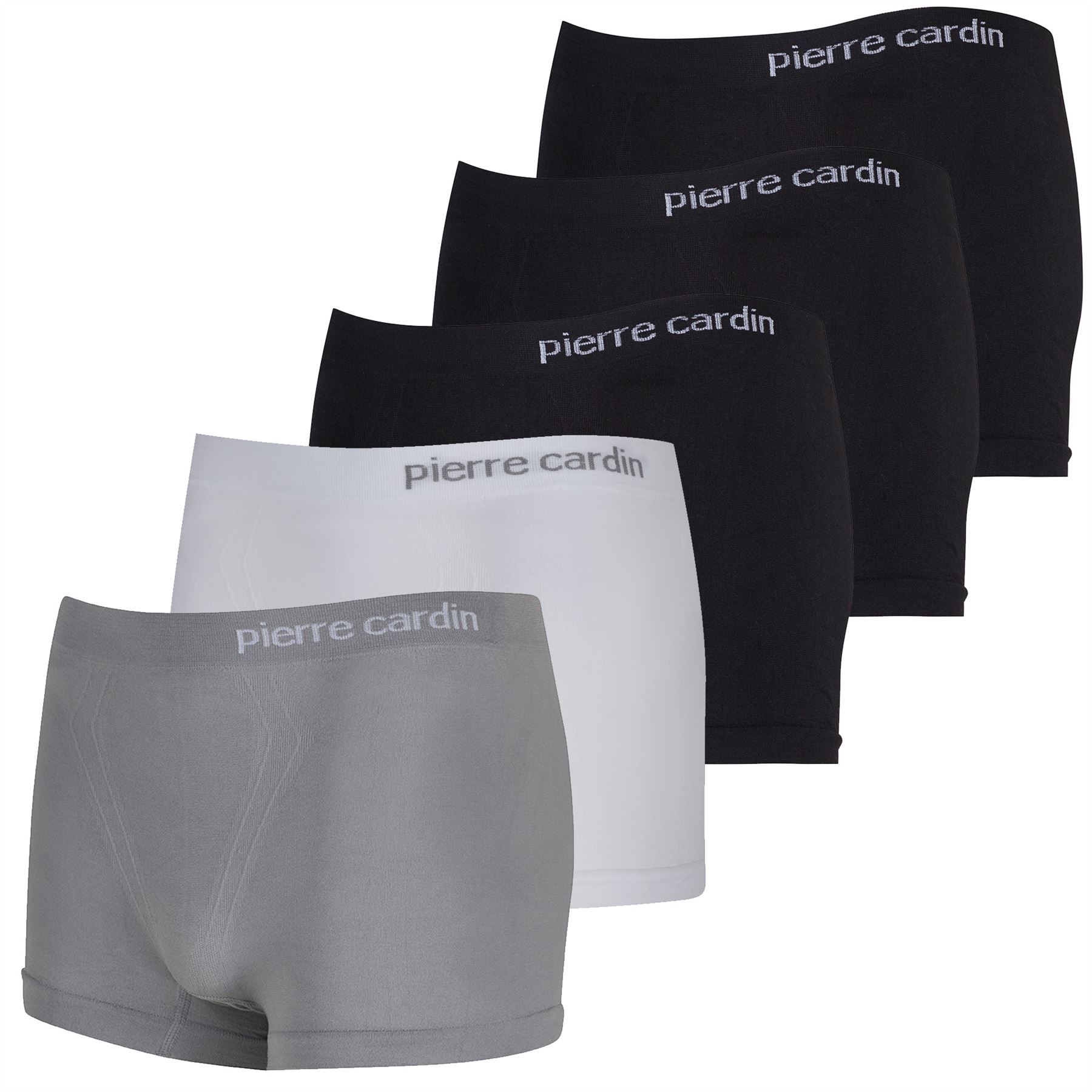 PIERRE CARDIN BOXER BRIEFS POLYESTER SIZES M L XL PACK OF 5 TRUNKS