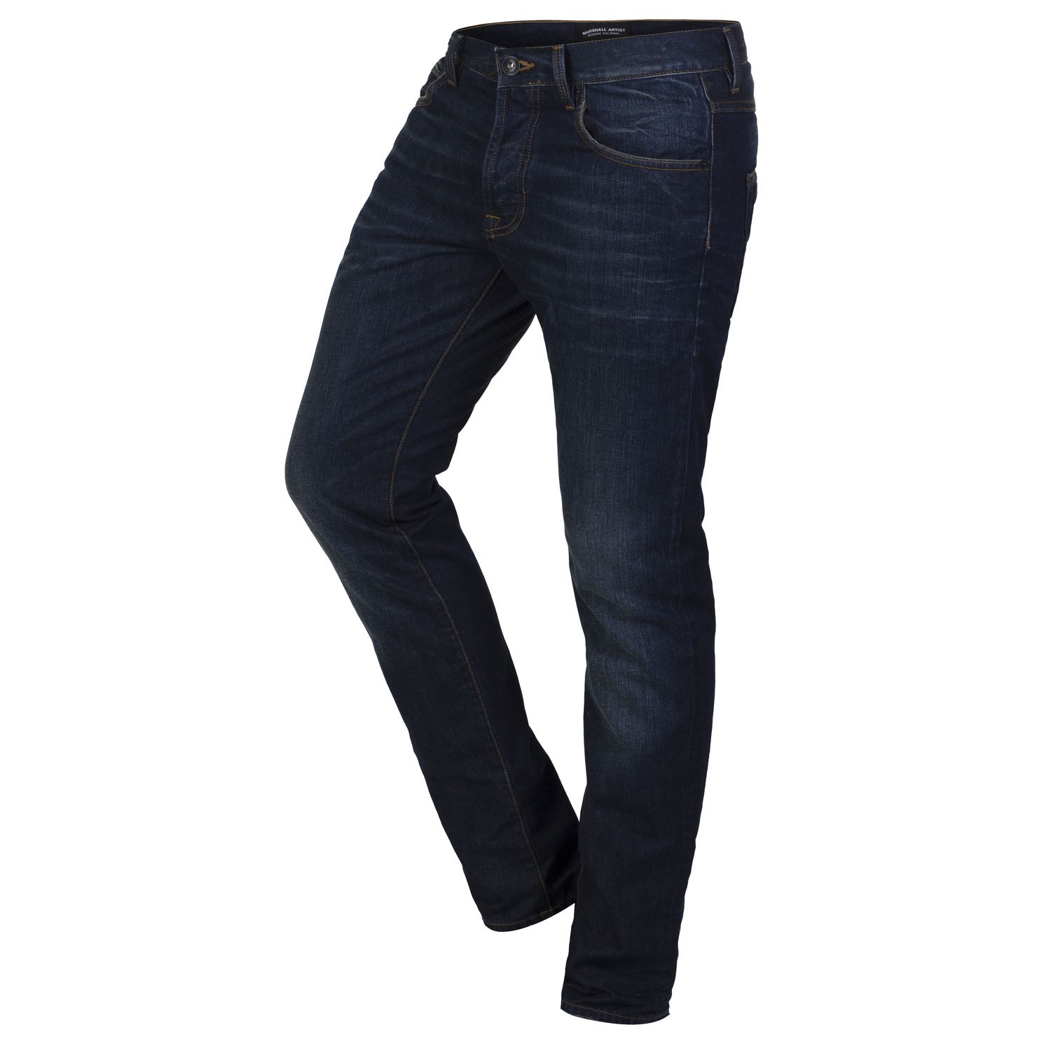 MARSHALL ARTIST MARSHALL FIT DENIM JEANS INDIGO RESIN DARK VINTAGE WASH