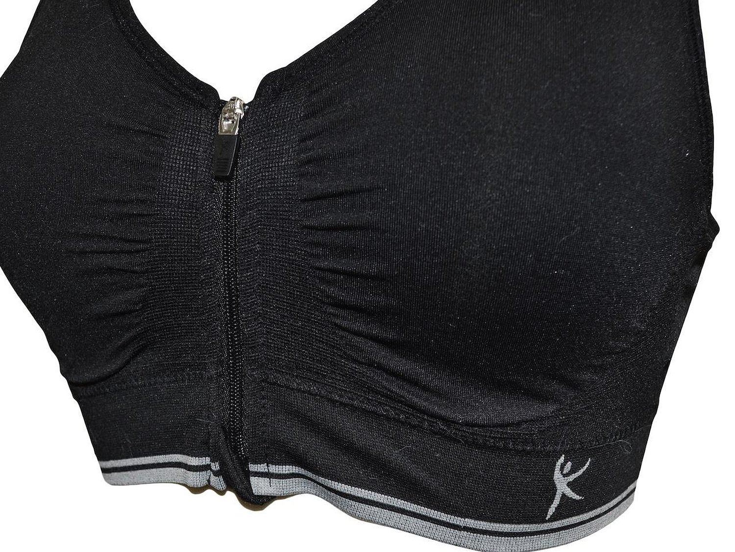 danskin zipper sports bra