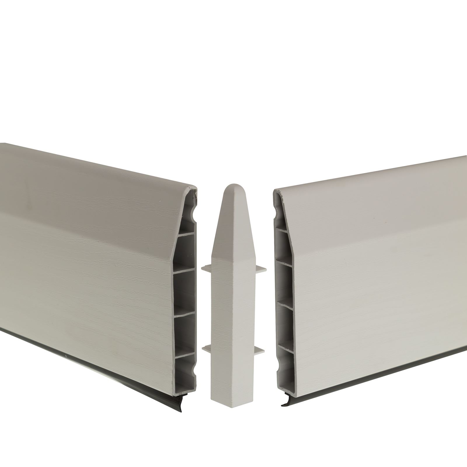 100mm Chamfered External UPVC Skirting Corner Joint Plastic 90 Trim Roomline eBay