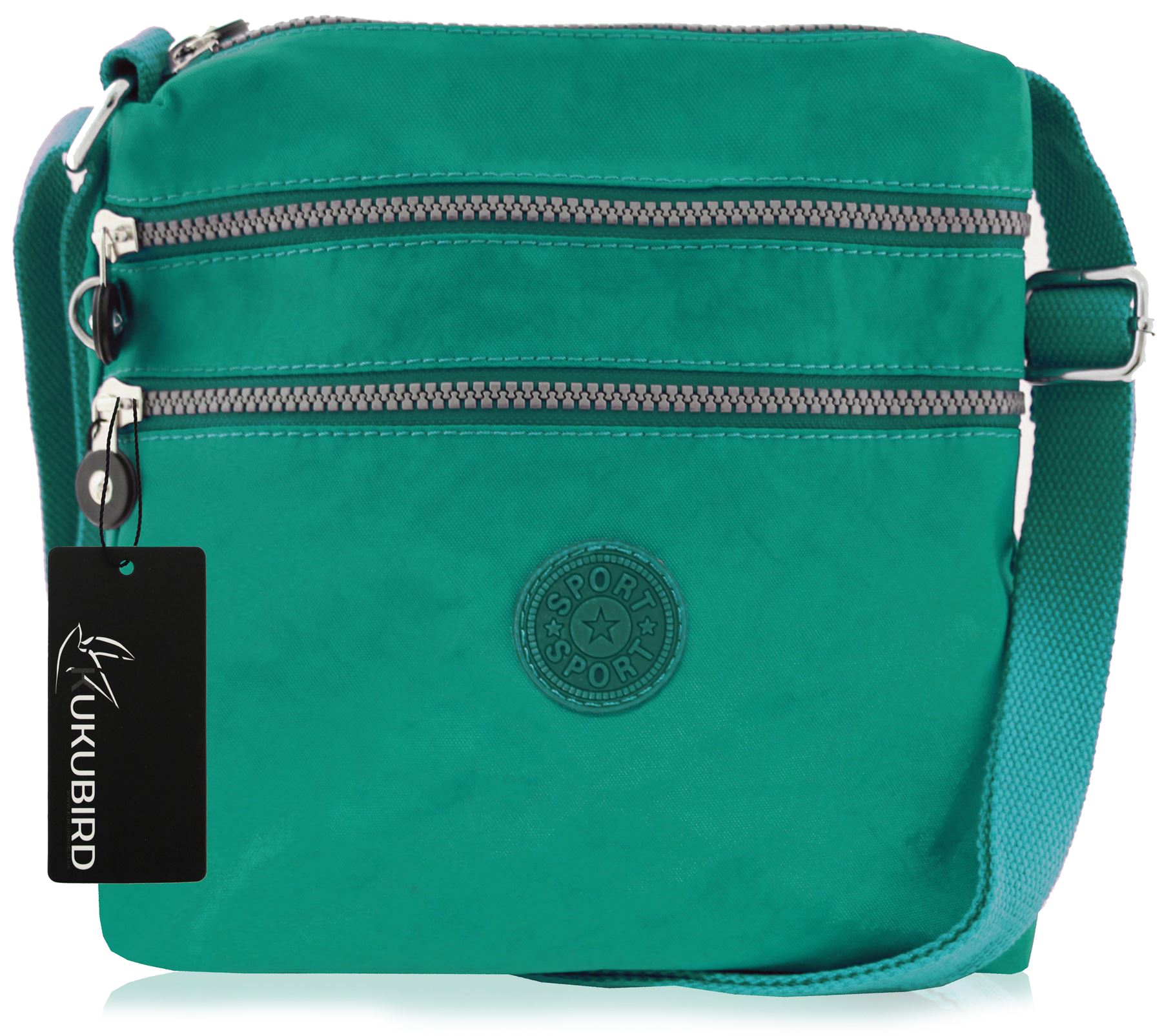 Fabric Durable Multiple Zip Pocket Lightweight Shoulder Messenger Cross