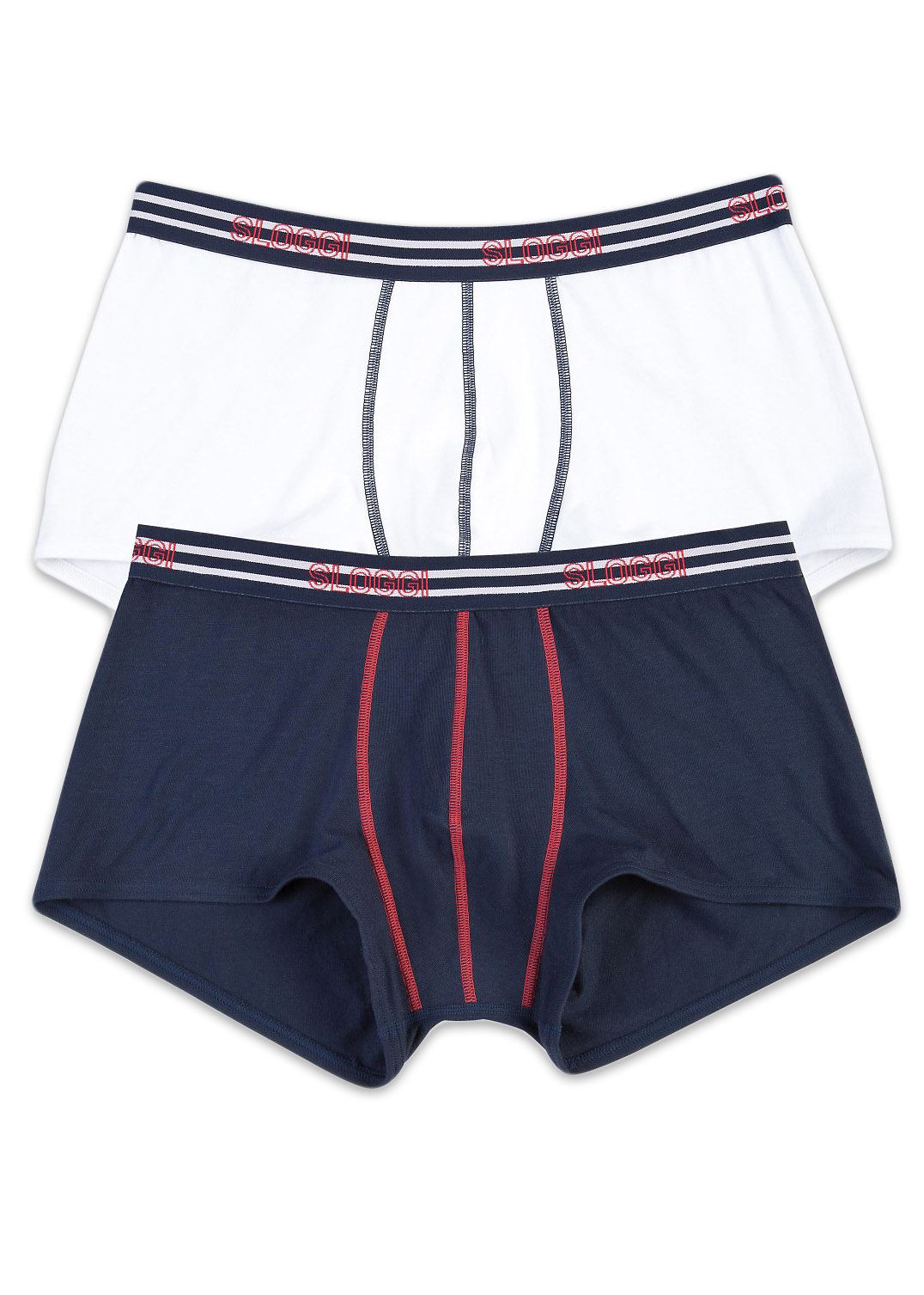 Men's Sloggi Match Hipster Briefs 2 Pack White/Navy eBay
