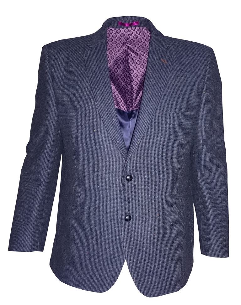 Scott Da Uomo Puro Nuova Navy classico Waffle Semi Semplice Giacca di tweed Sport In Blu Scuro