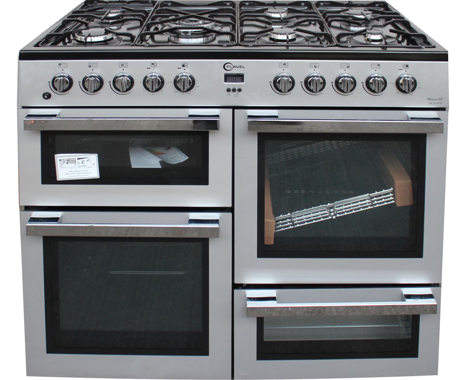Flavel MLN10FRS 100cm Dual Fuel Range Cooker Gas Hob Electric Oven
