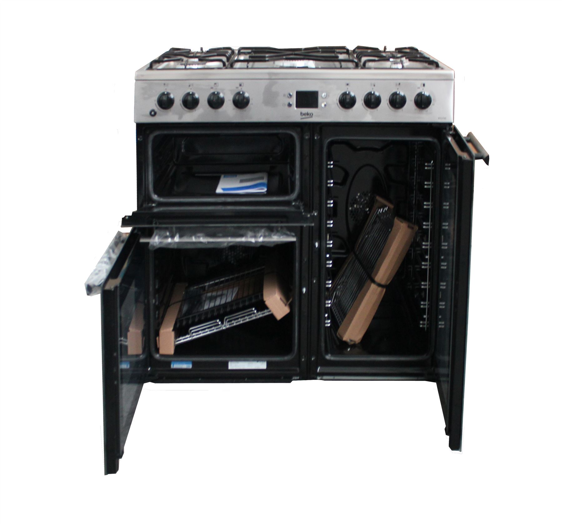 Beko Freestanding 90cm double oven range cooker BDVF90X 2216 eBay