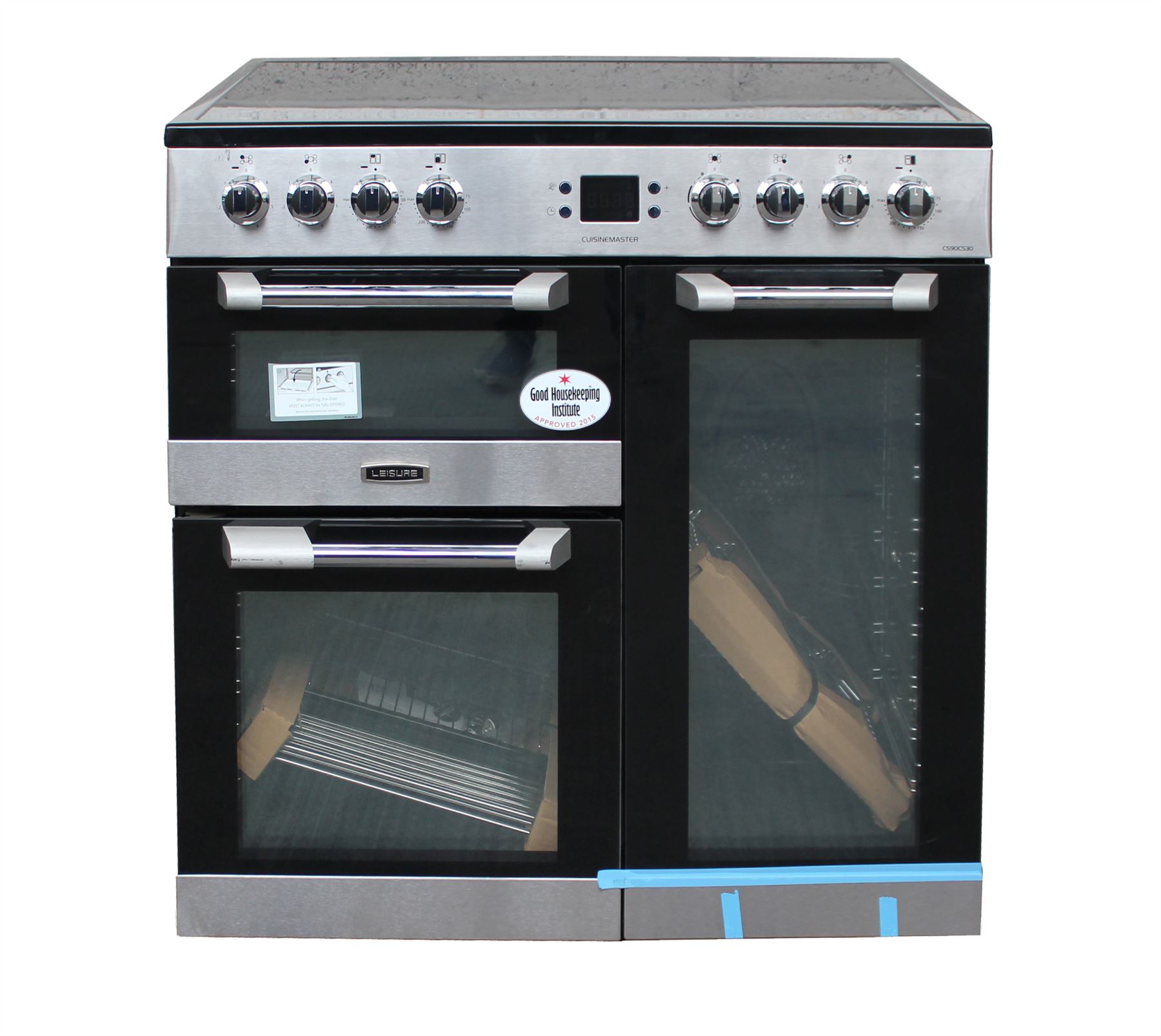 Leisure 90 CM Electric Range Cooker CS90C530X 3 Ovens Stainless Steel