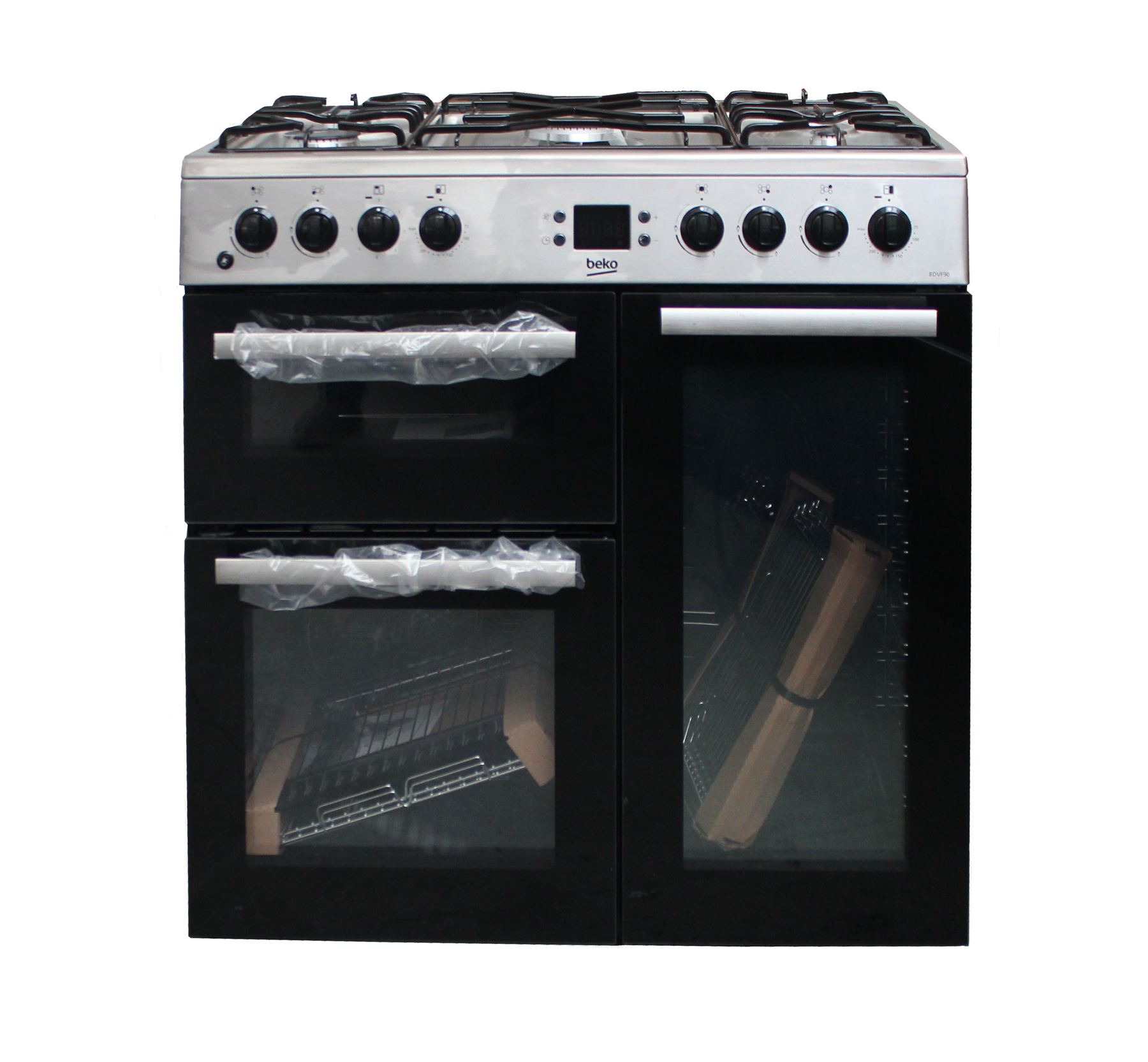 Beko Freestanding 90cm double oven range cooker BDVF90X 2216 eBay