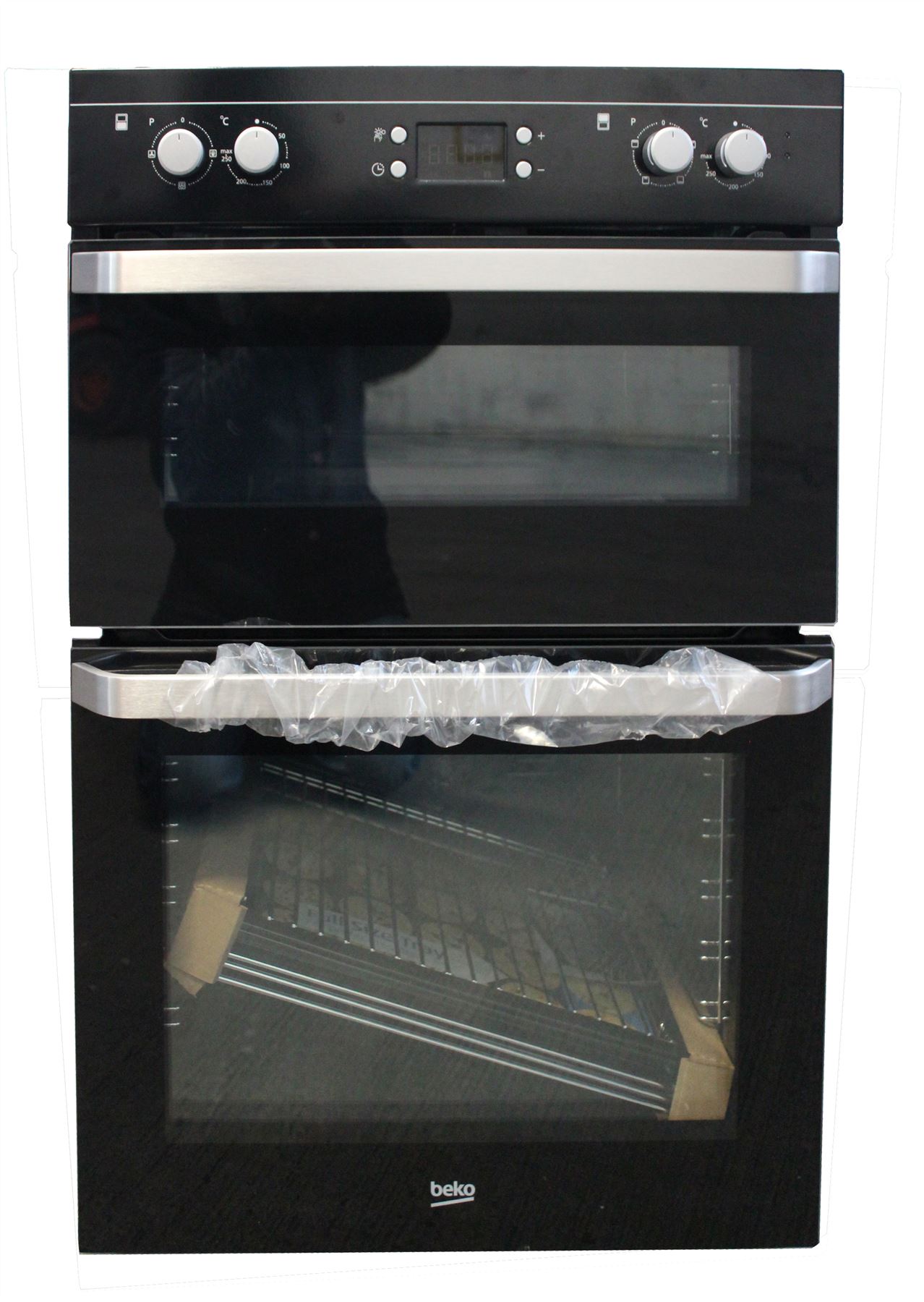 Beko Built In Electric Double Fan Oven ODF21300B Black 1860