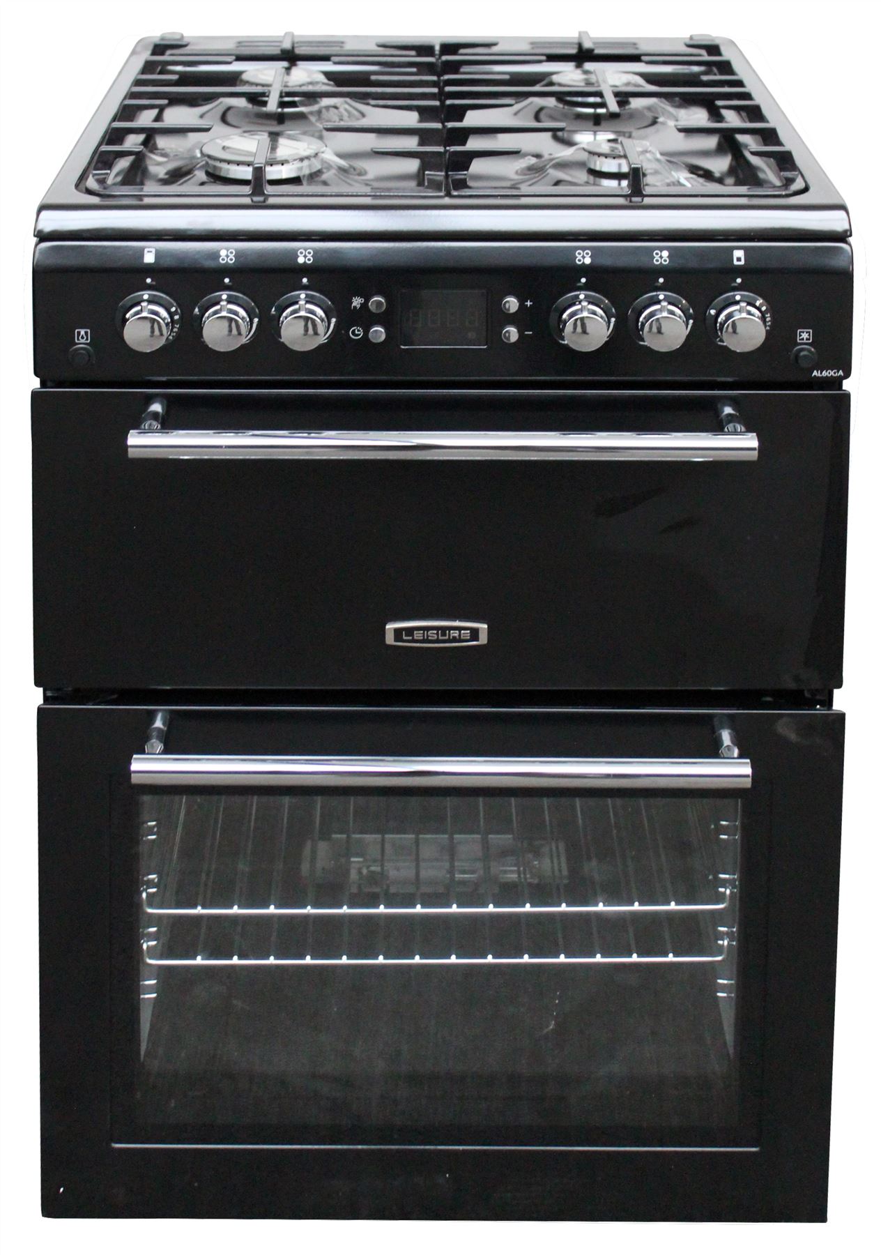 Leisure 60 cm Gas Cooker AL60GAK Freestanding Double Oven Black 1987