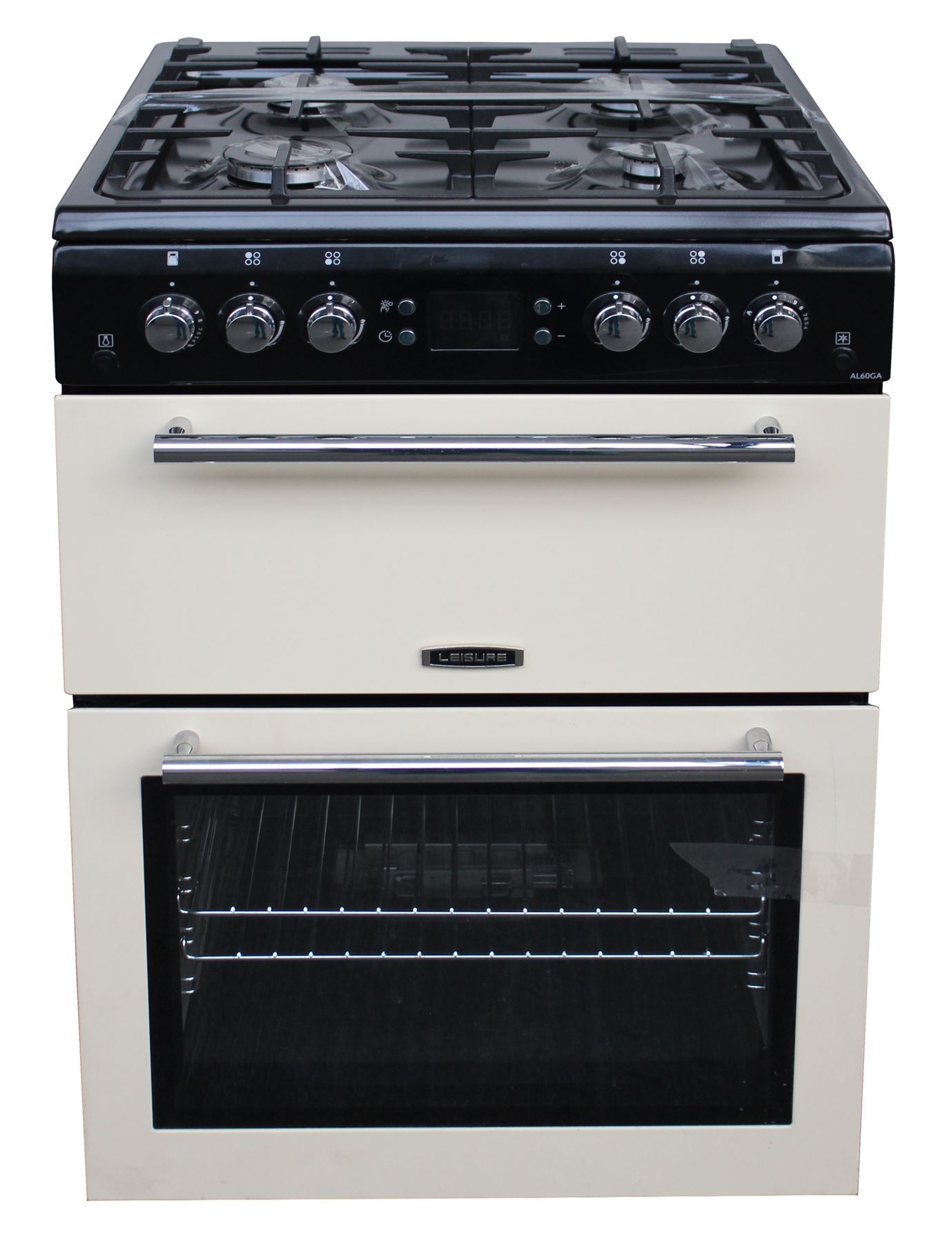 Leisure AL60GAC Mini Range Gas Cooker AL60GAC 60cm 2 Ovens Cream 1762