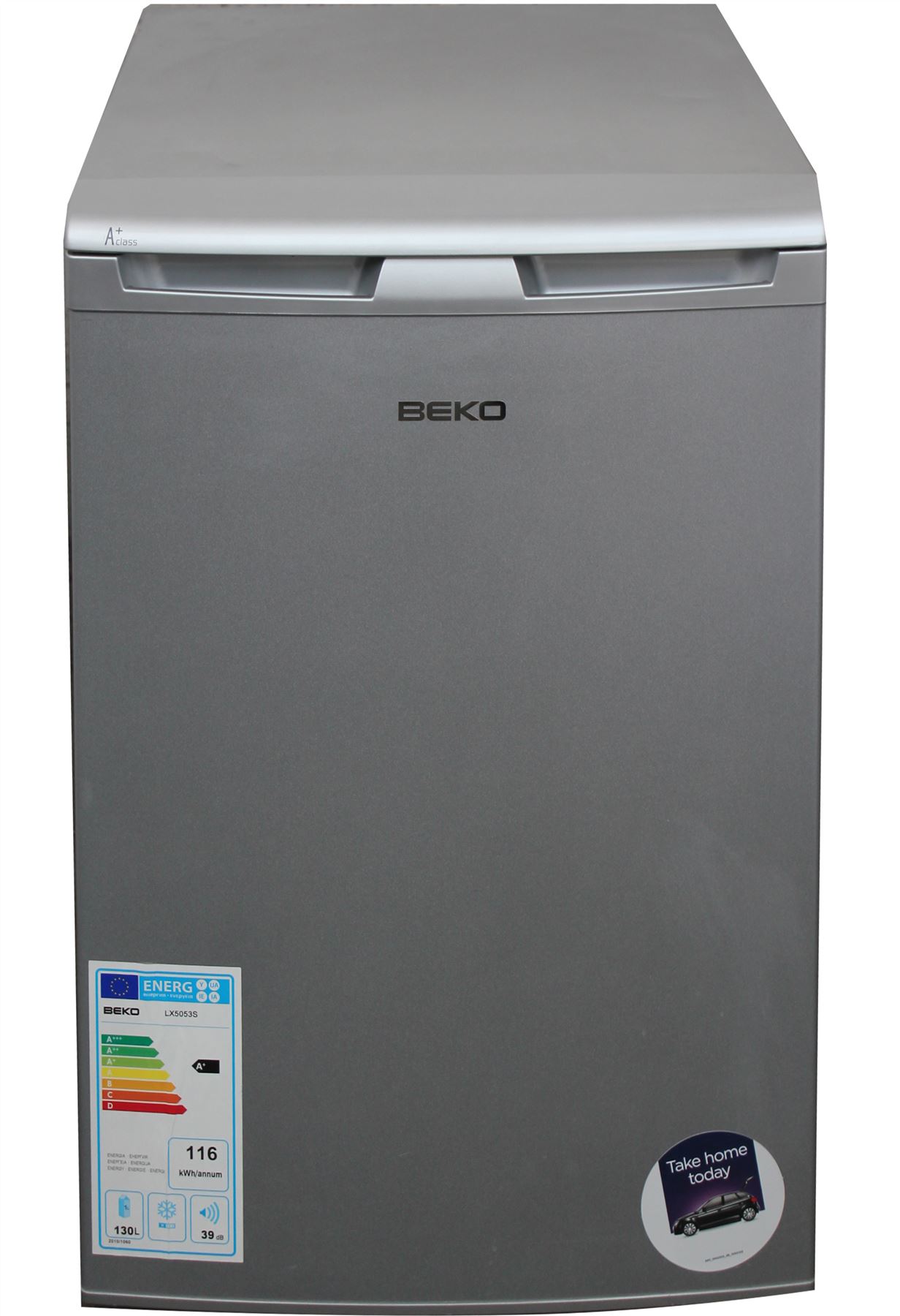 Beko Freestanding Larder Under Counter Fridge LX5053S Silver A+ Rated