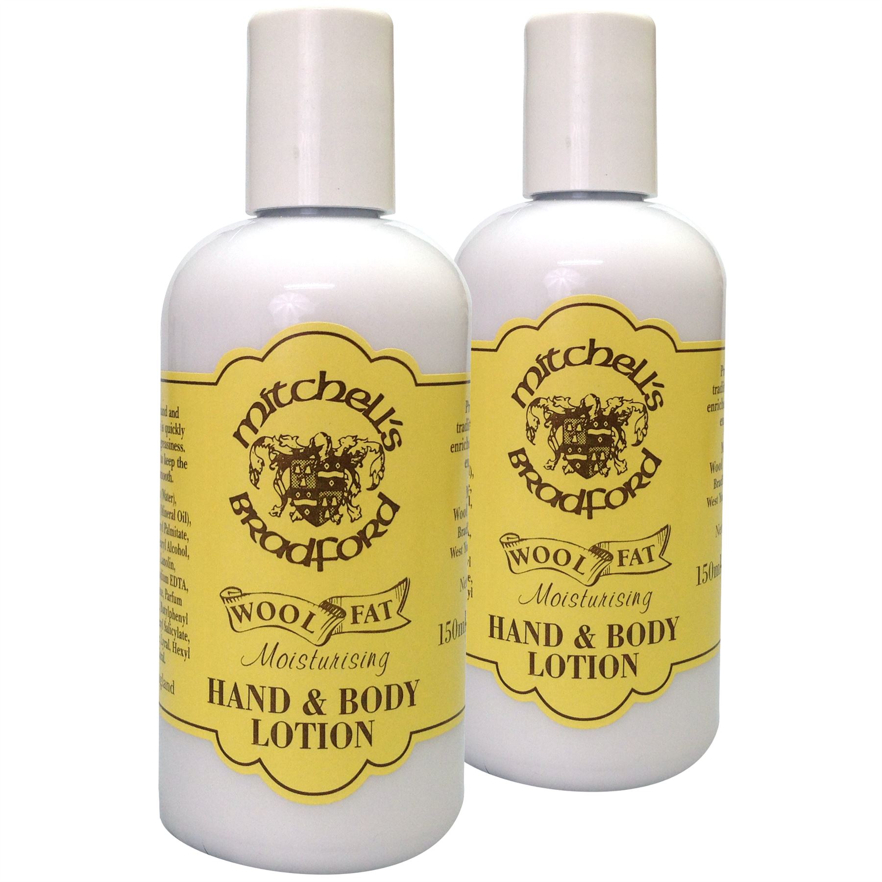 Mitchell's Wool Fat 150ml LANOLIN HAND & BODY LOTION TWIN PACK eBay