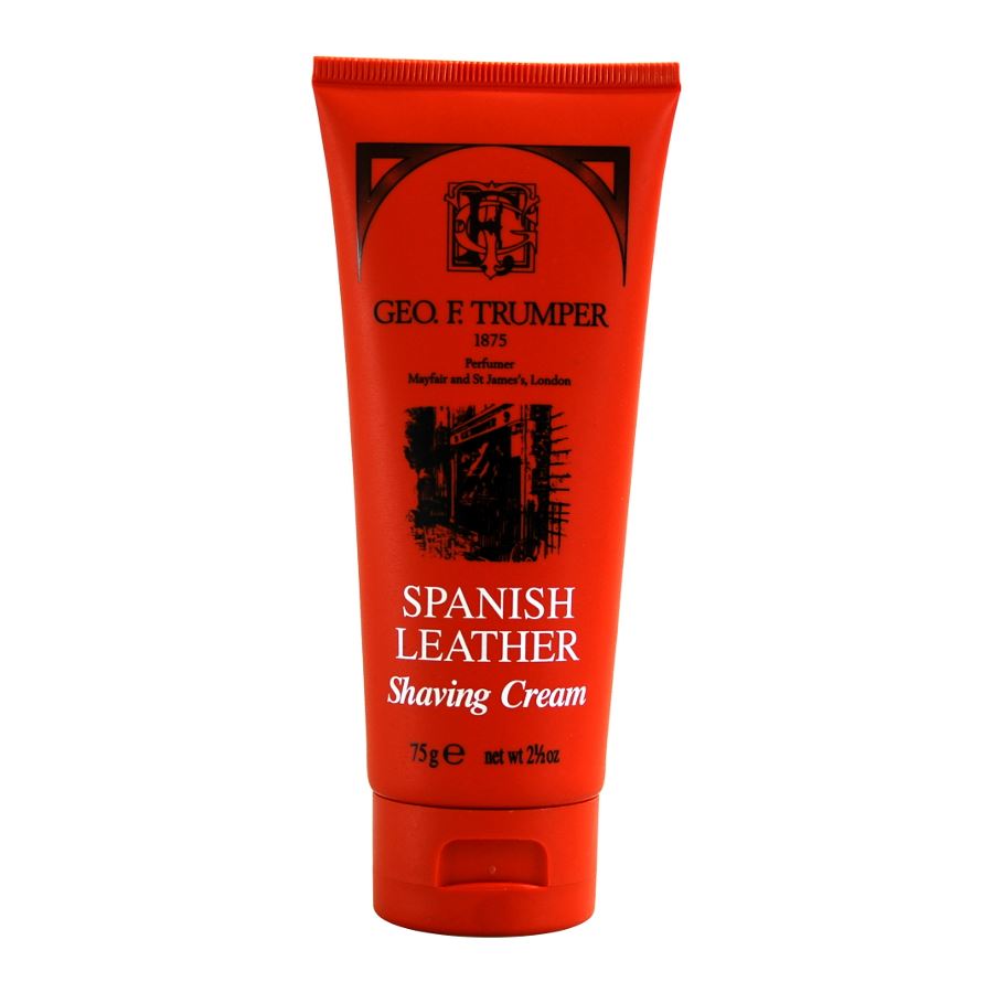 Geo F Trumper Mens 75g SPANISH LEATHER SHAVING CREAM Tube eBay