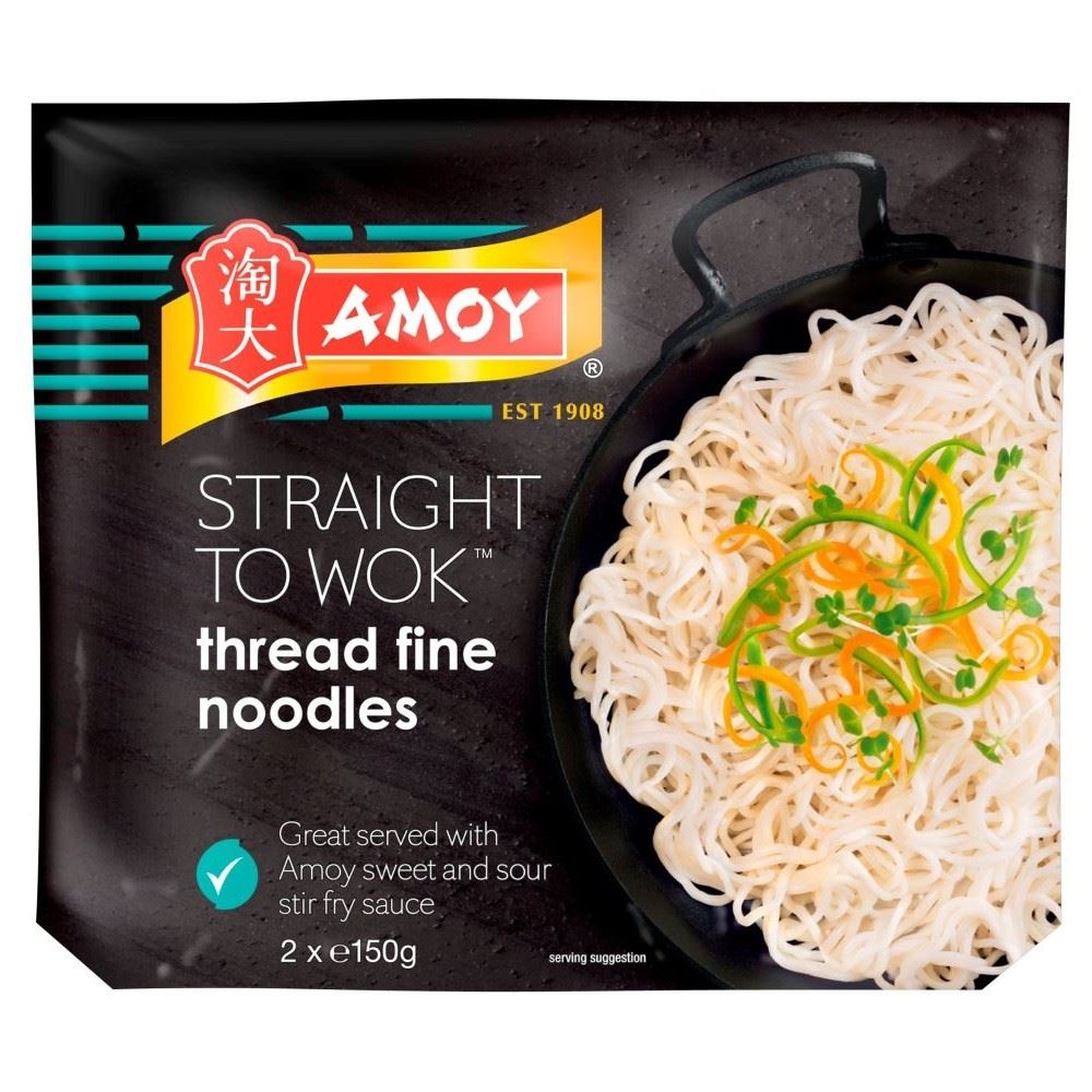 Amoy Straight to Wok Thread Fine Noodles (2 per pack 300g) eBay