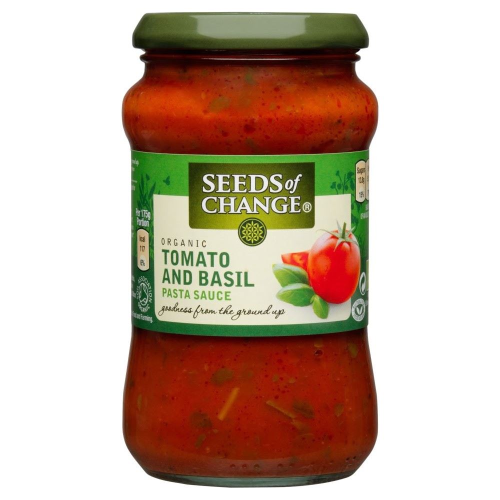 Seeds of Change Organic Pasta Sauce Tomato & Basil (350g) eBay