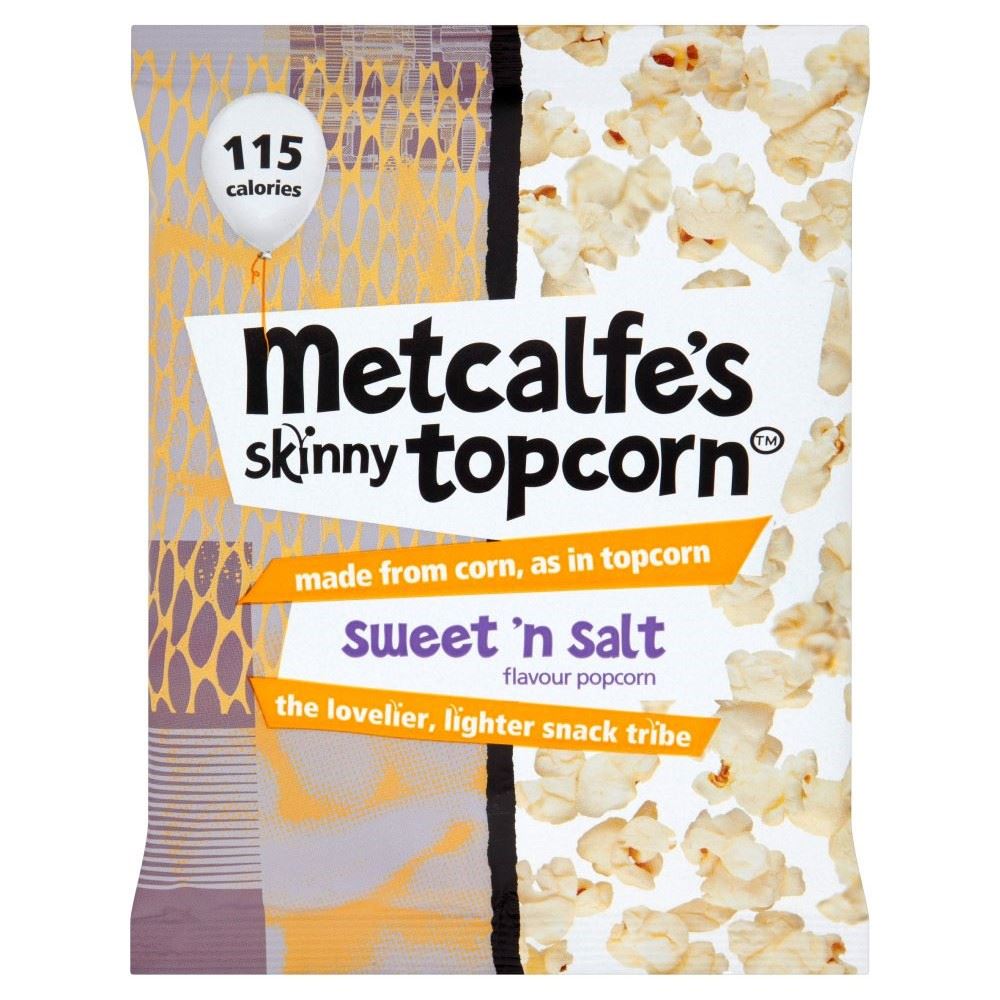 Metcalfe's Skinny Topcorn Popcorn Sweet 'n Salty (25g) eBay