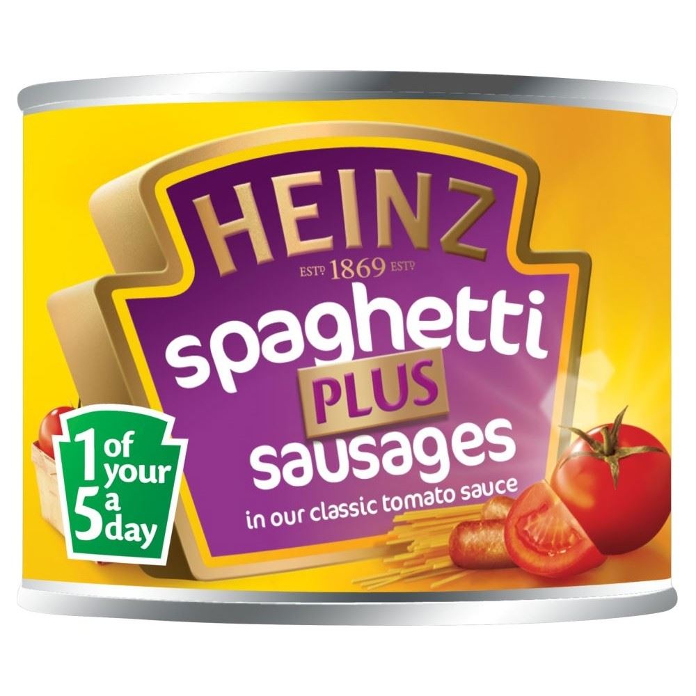 Heinz Multigrain Spaghetti with Sausages in Tomato Sauce (200g) eBay