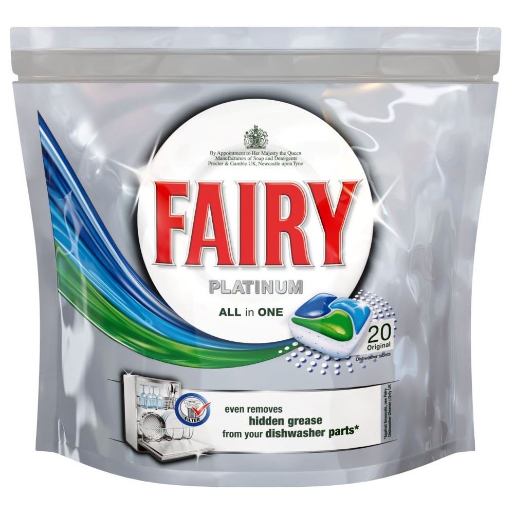 Fairy Platinum All in One Dishwasher Tablets Original (20) eBay