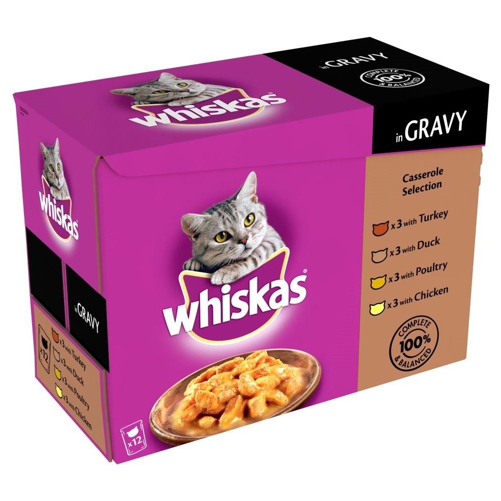 Whiskas Casserole Selection in Gravy Pouch (12x100g) eBay