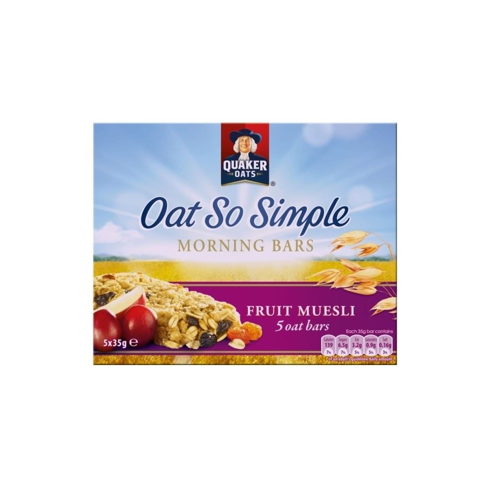 Quaker Oat So Simple Morning Bars Fruit Muesli (5x35g) eBay