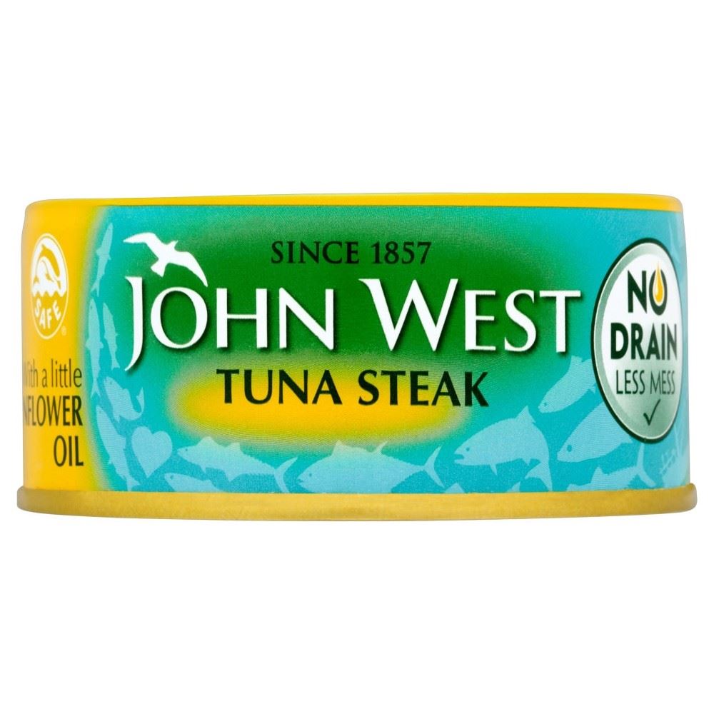 John West Tuna Steak in Sunflower Oil No Drain (120g) eBay