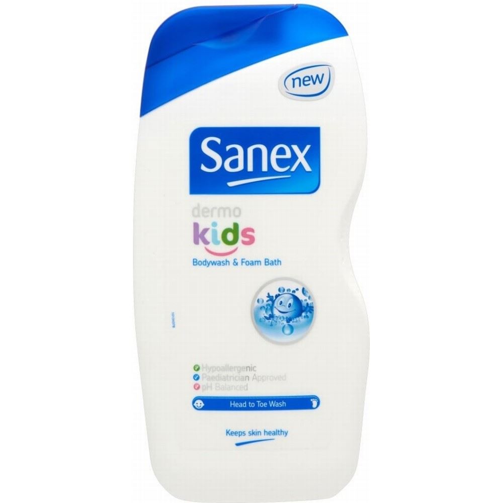 Sanex Dermo Kids Body Wash & Foam Bath (500ml)