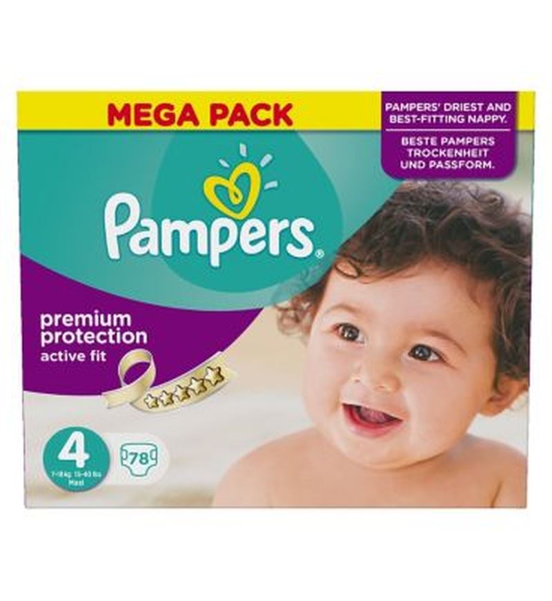 Pampers Active Fit Größe 4 Mega Box 78 Windeln eBay