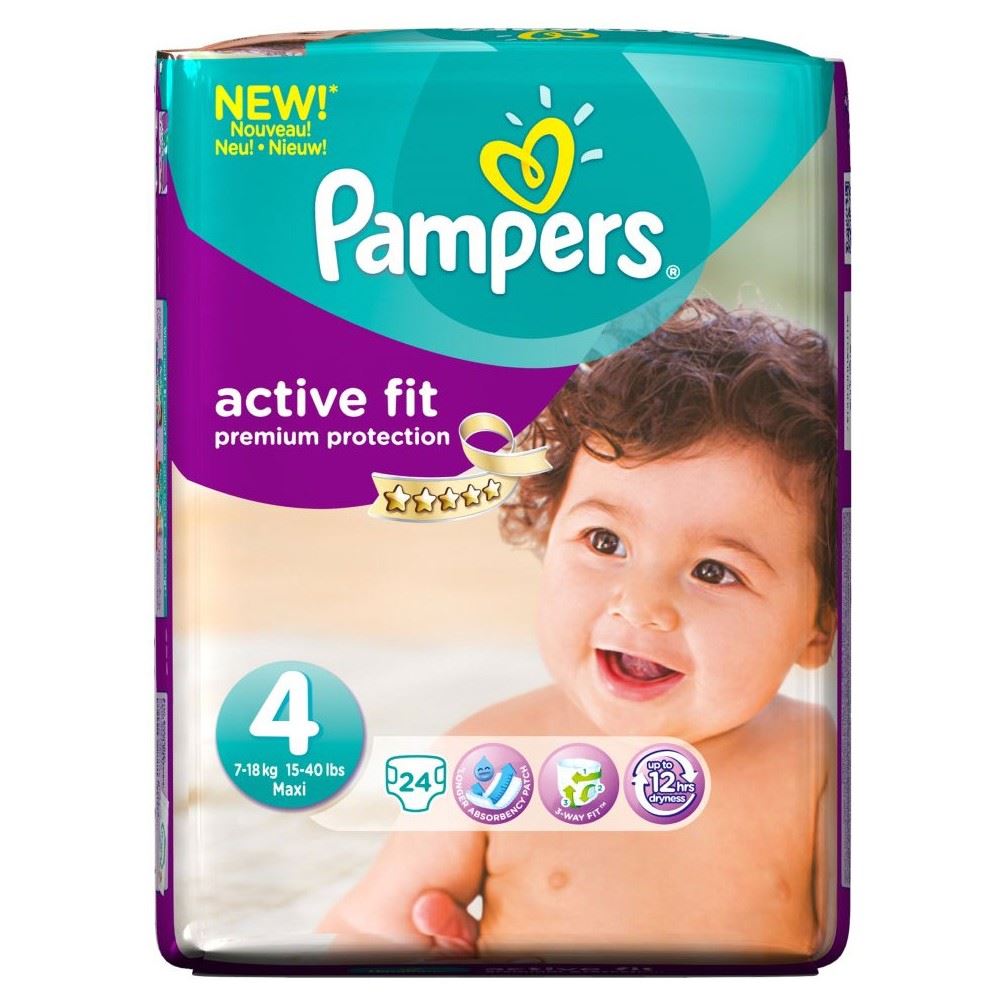 Pampers Active Fit Size 4 Maxi 718kg (24) eBay
