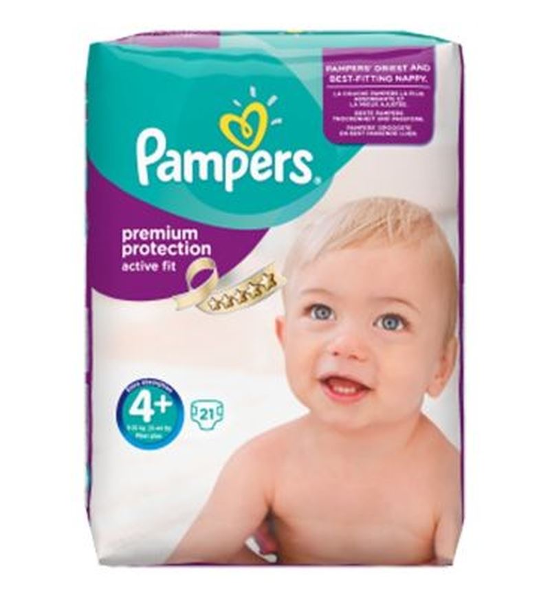 Pampers Active Fit Size 4+ (Maxi+) Carry Pack 21 Nappies eBay