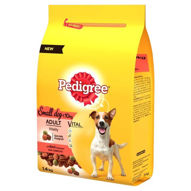 Pedigree Small Dog Complete Dry Beef & Veg 1.4kg
