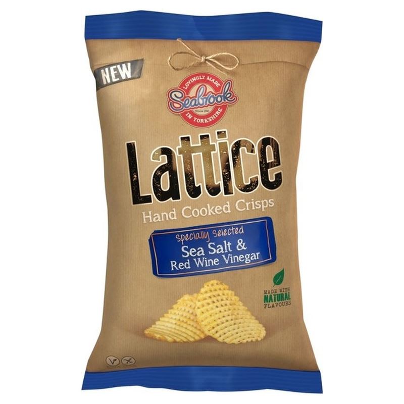 Seabrook Lattice Sea Salt & Red Wine Vinegar Crisps 120g