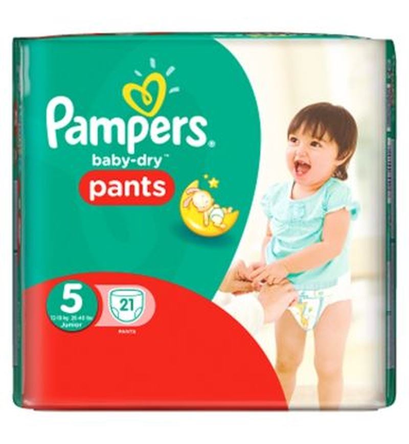 Pampers BabyDry Pants Size 5 Carry Pack 21 Nappies eBay