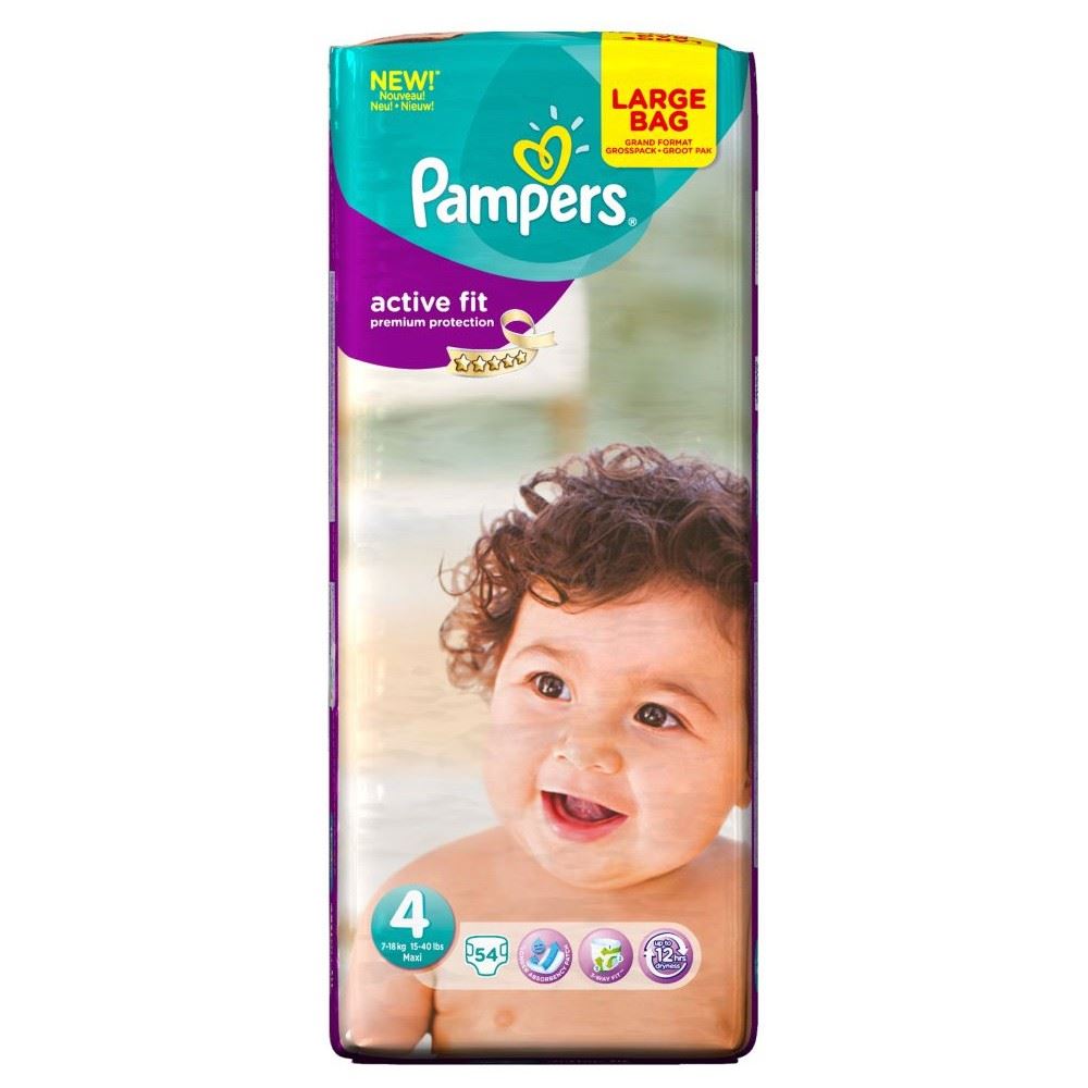 Pampers Active Fit Size 4 Maxi 718kg (54) eBay
