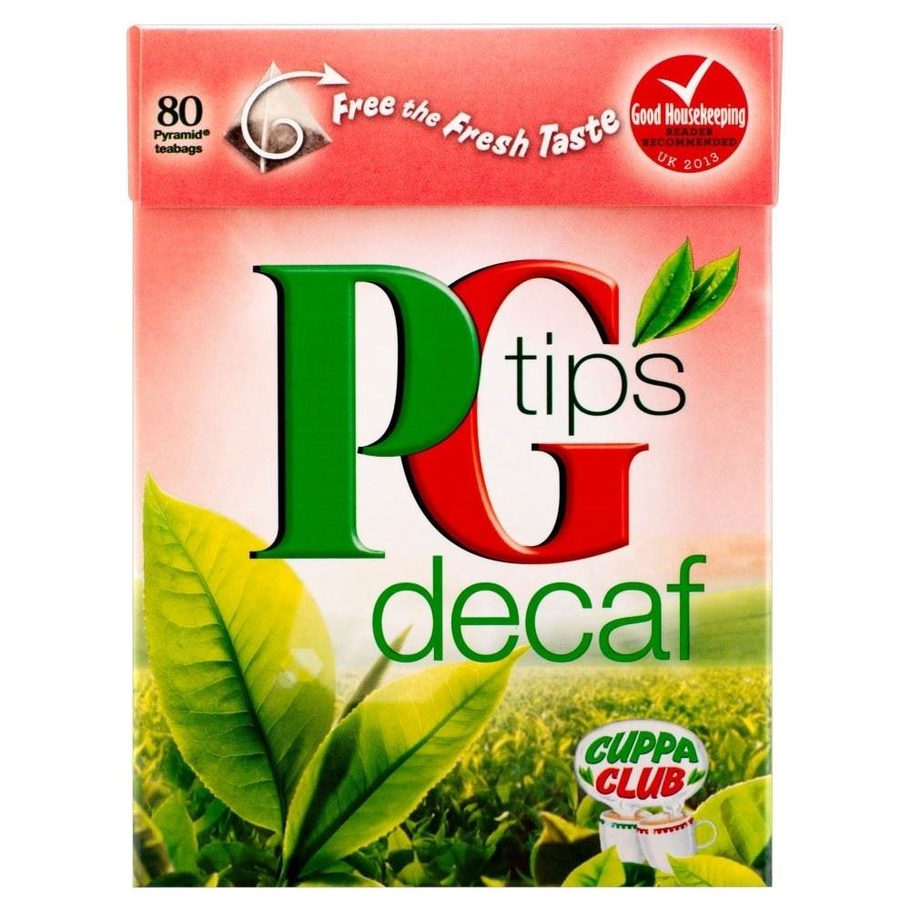 PG Tips Pyramid Decaffeinated Tea Bags (80)