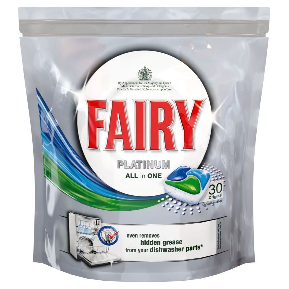 Fairy Platinum All in One Dishwasher Tablets Original (30) eBay