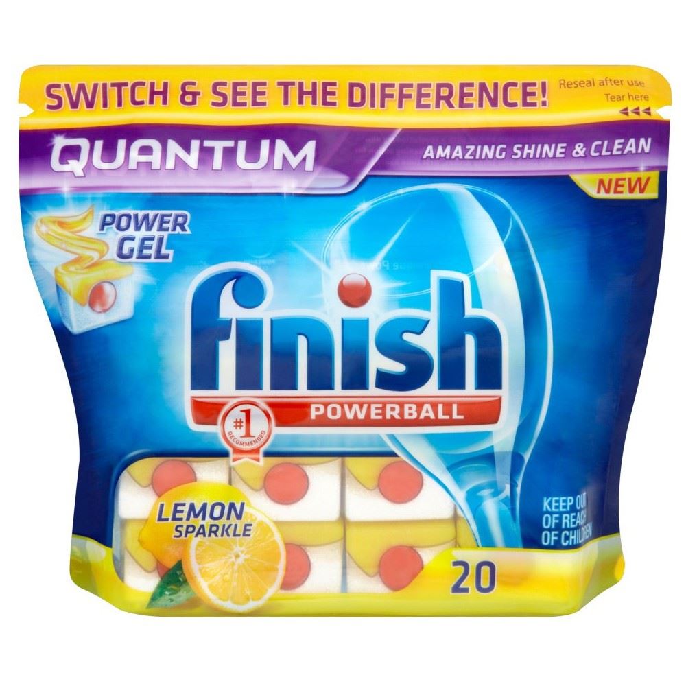 Finish Quantum Powerball Dishwasher Tablets Lemon (20) eBay