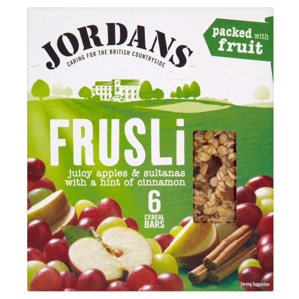 Jordans Frusli Cereal Bars Apple, Sultana & Cinnamon (6x30g) eBay