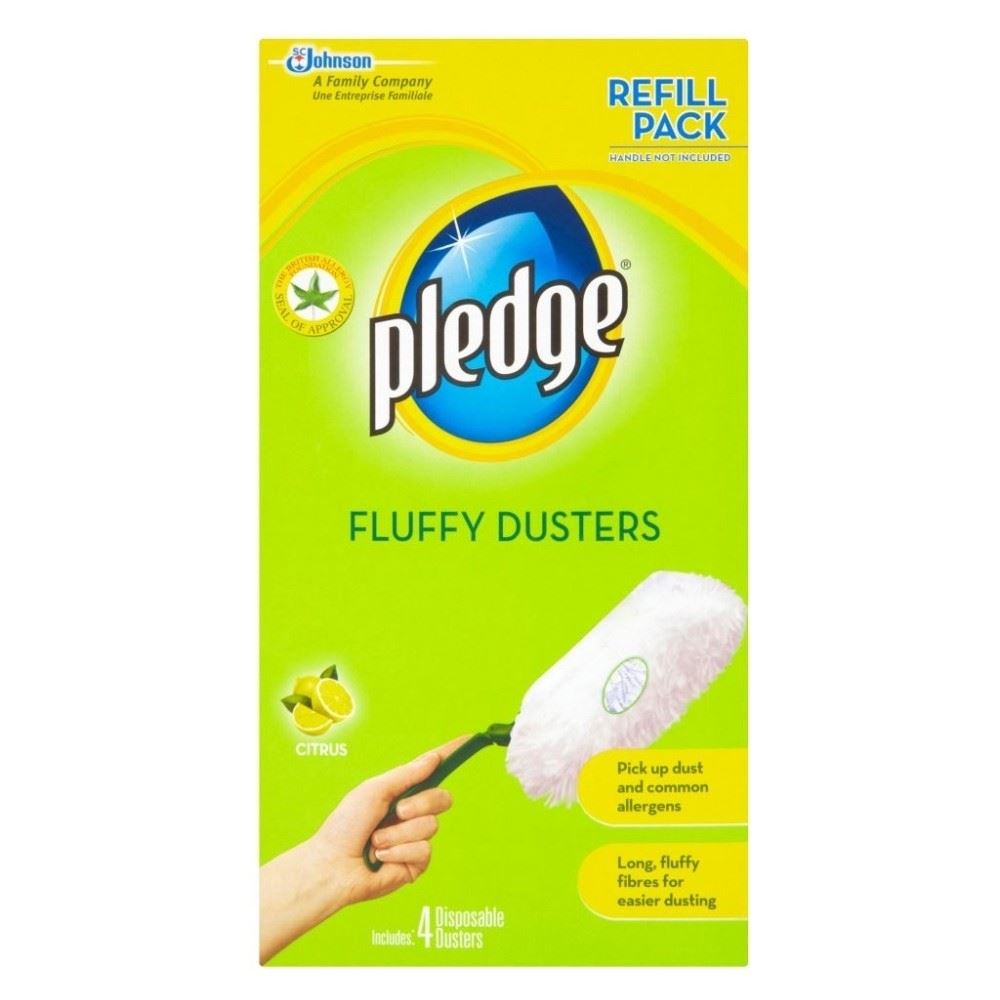 Pledge Fluffy Duster Citrus Fresh Refills (4) eBay