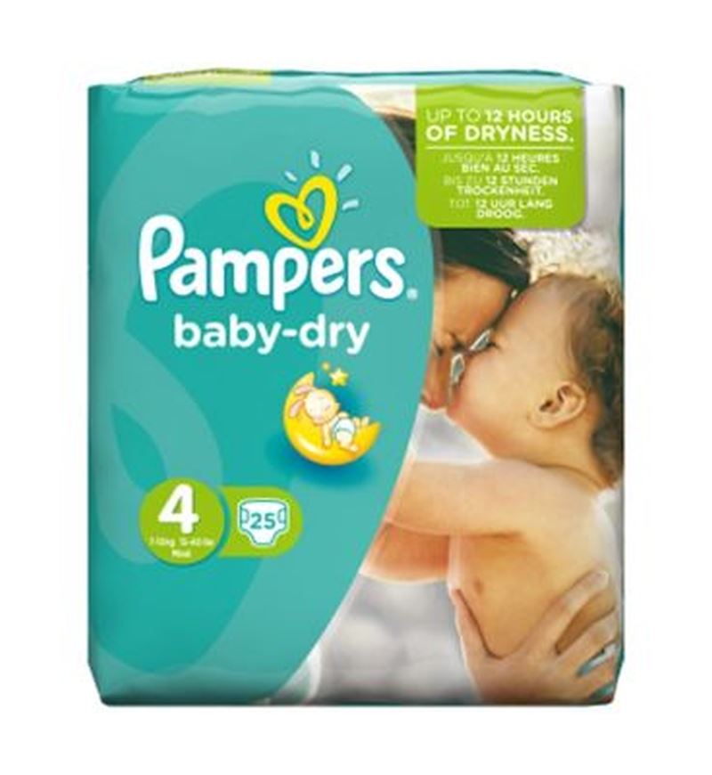 Pampers Baby Dry Size 4 (Maxi) Carry Pack 25 Nappies eBay
