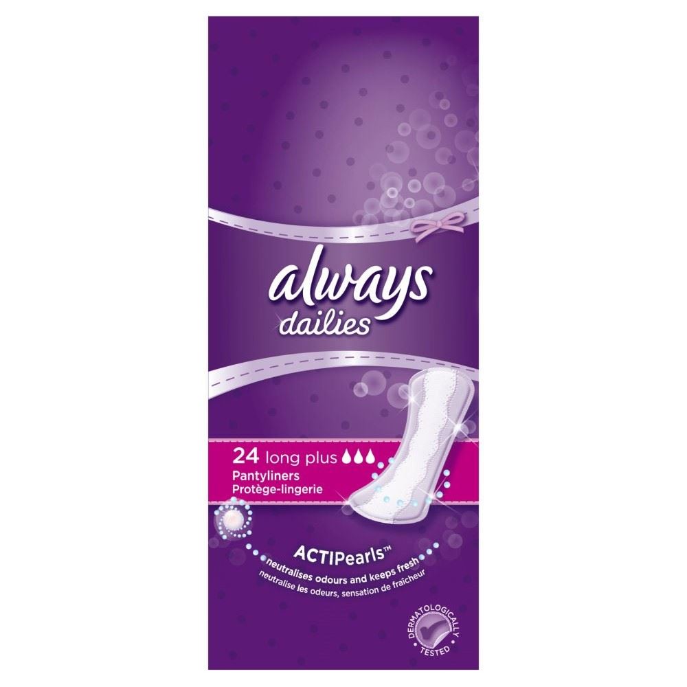 Always Dailies Pantyliners Long Plus 24 eBay