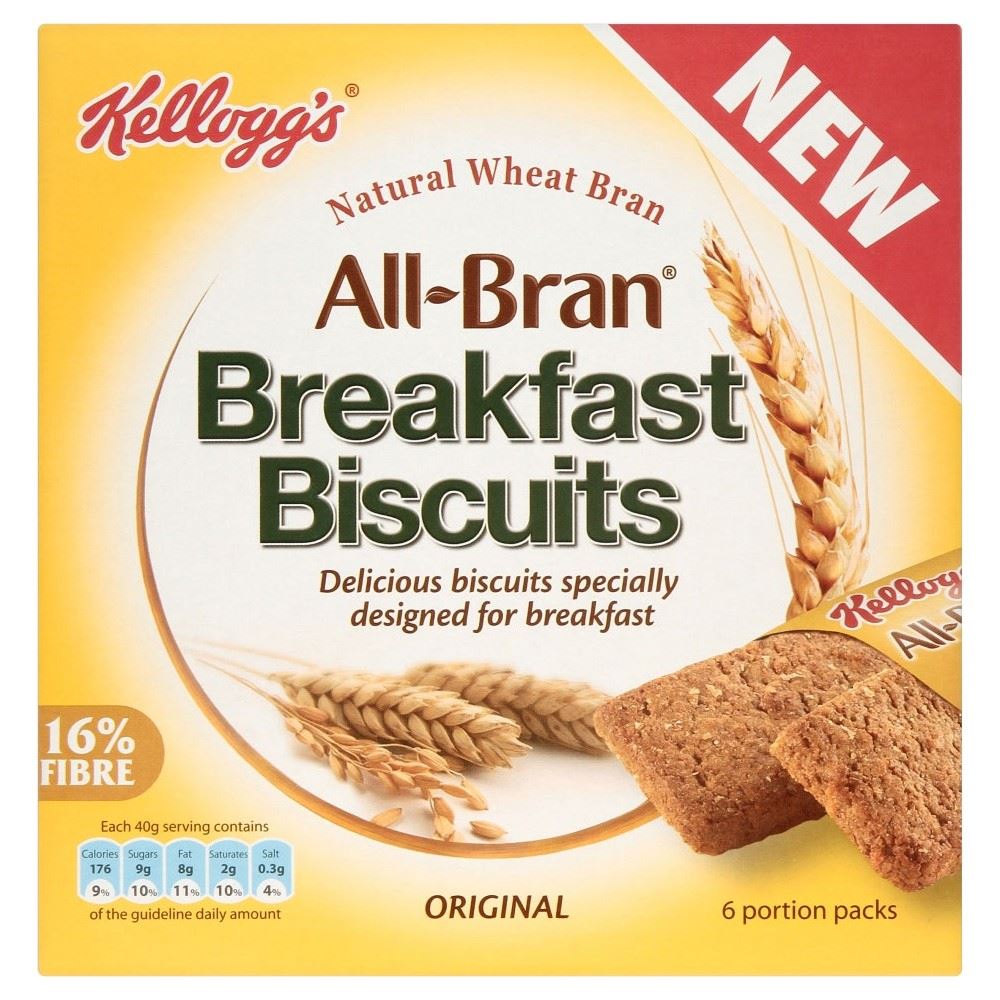 Kellogg's AllBran Original Breakfast Biscuits (6x40g) eBay