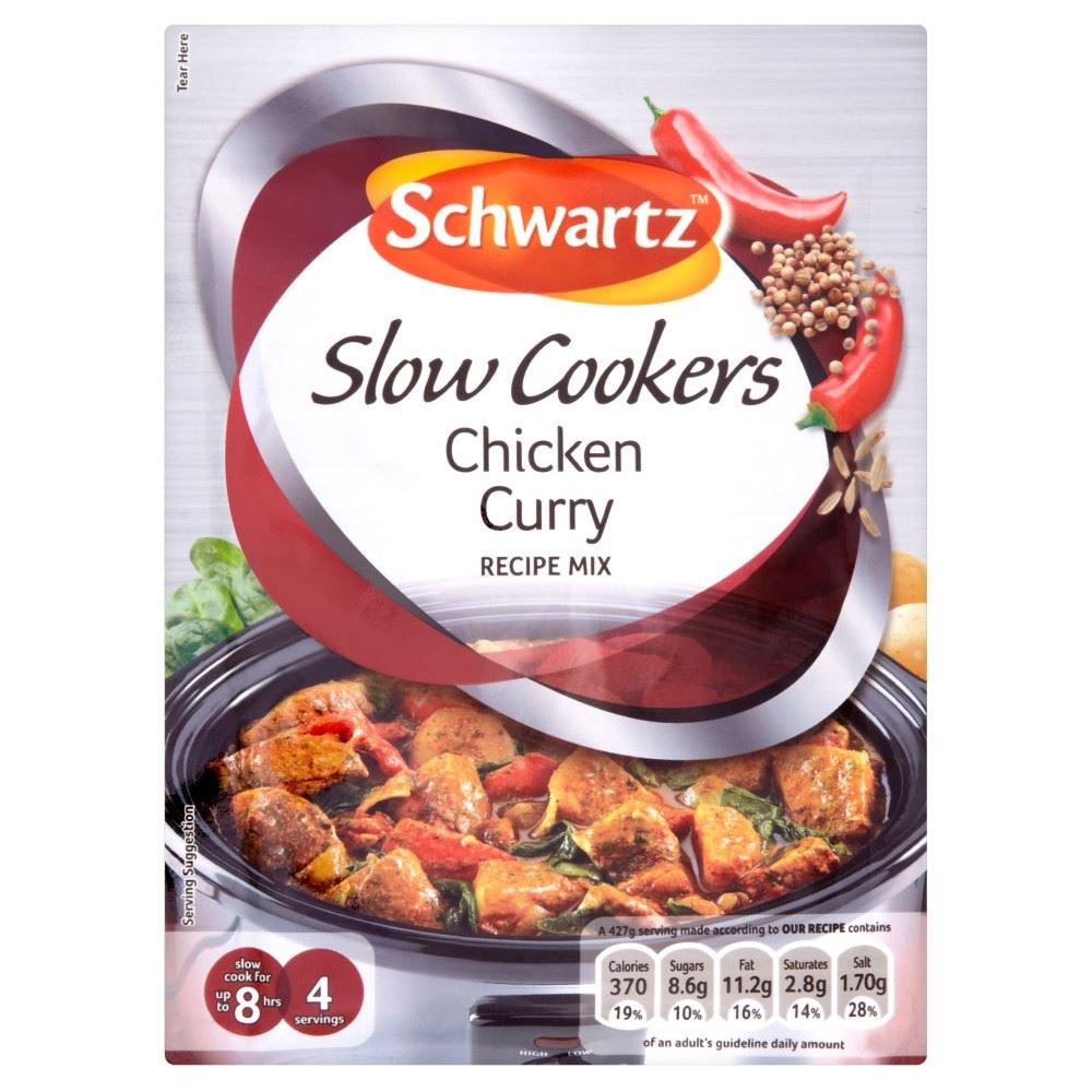 Schwartz Slow Cooker Chicken Curry Recipe Mix (33g) eBay