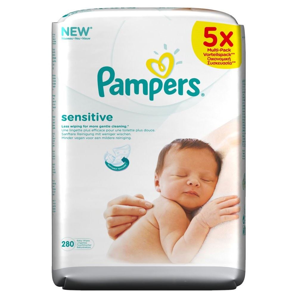 Align, Pampers Wipes Sensitive 56, 56 Each