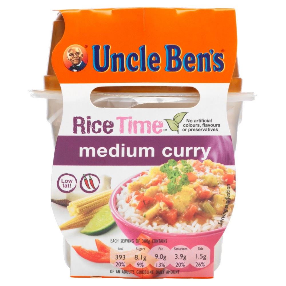 Uncle Ben's Rice Time Pot Medium Curry (300g) eBay
